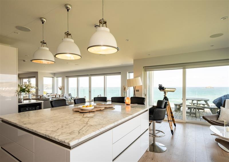 This is the kitchen at Seascape, Polzeath
