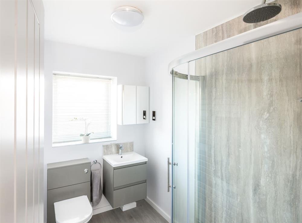 Shower room at Seascape in Sheringham, Norfolk