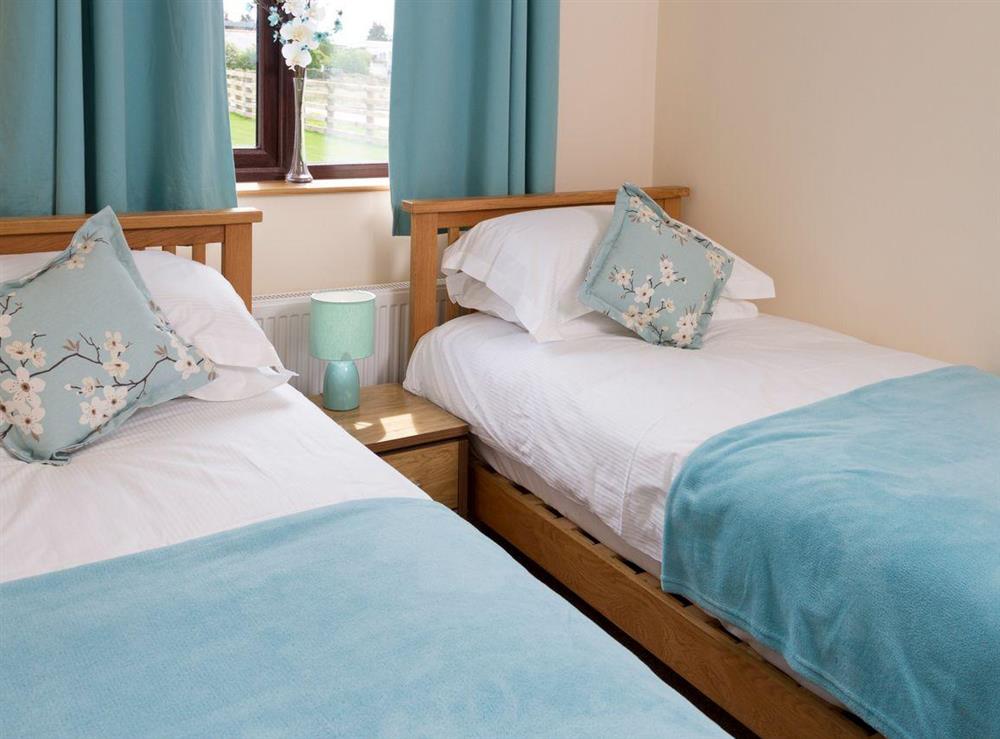 Intimate twin bedroom at Seascape in Southerness, near Dumfries, Dumfriesshire