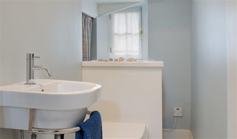 This is the bathroom at Seashell Cottage, Cromarty