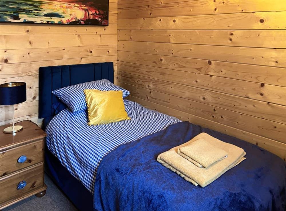 Single bedroom at Seashell Lodge in Opinan, near Gairloch, Ross-Shire