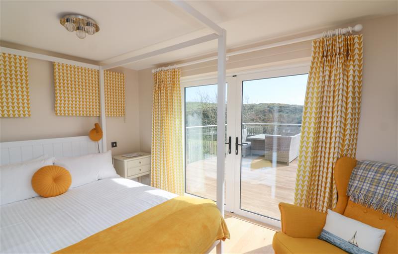 One of the bedrooms at Seashells, 17 Channel View, Hope Cove