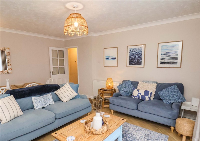 The living area at Seashells at Runswick Lodge, Runswick Bay
