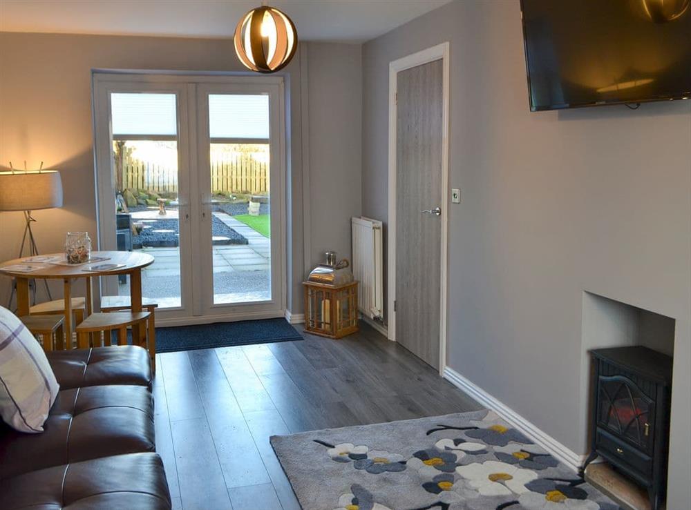 Welcoming living area at Seashells by the Sea in Newbiggin-by-the-Sea, Northumberland