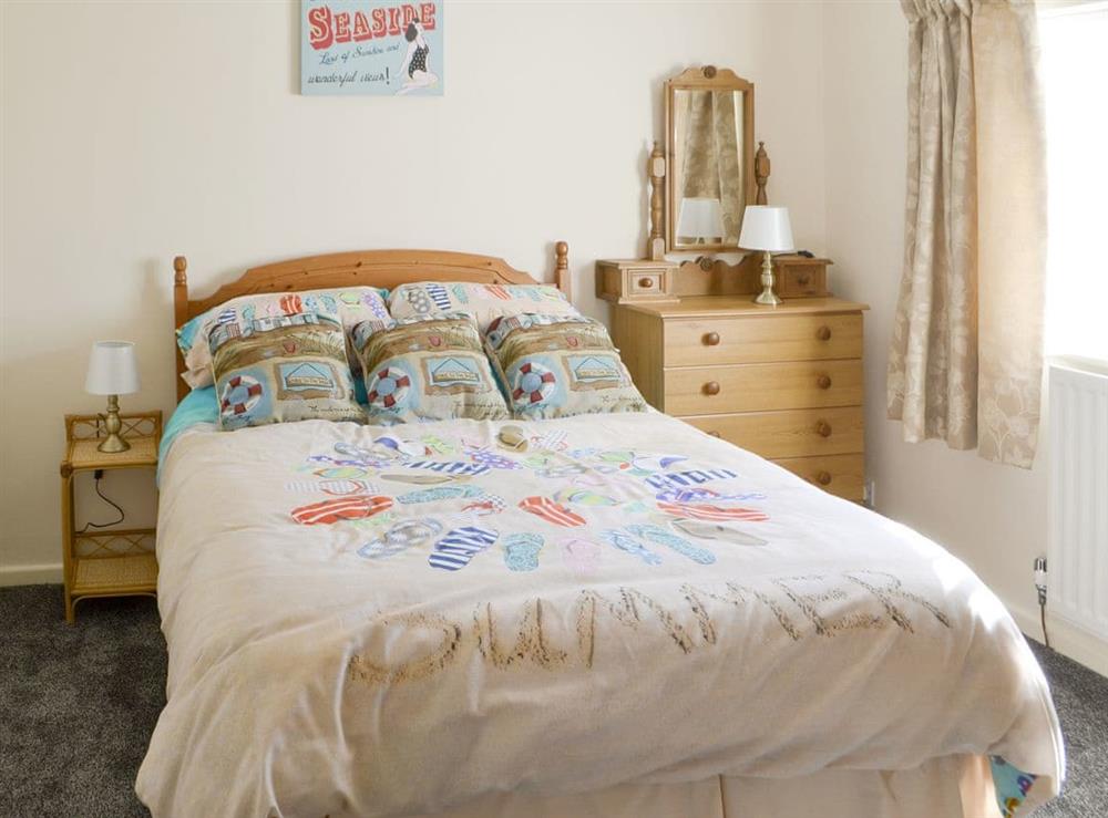 Relaxing double bedroom at Seashore Hideaway in Newbiggin-by-the-Sea, Northumberland