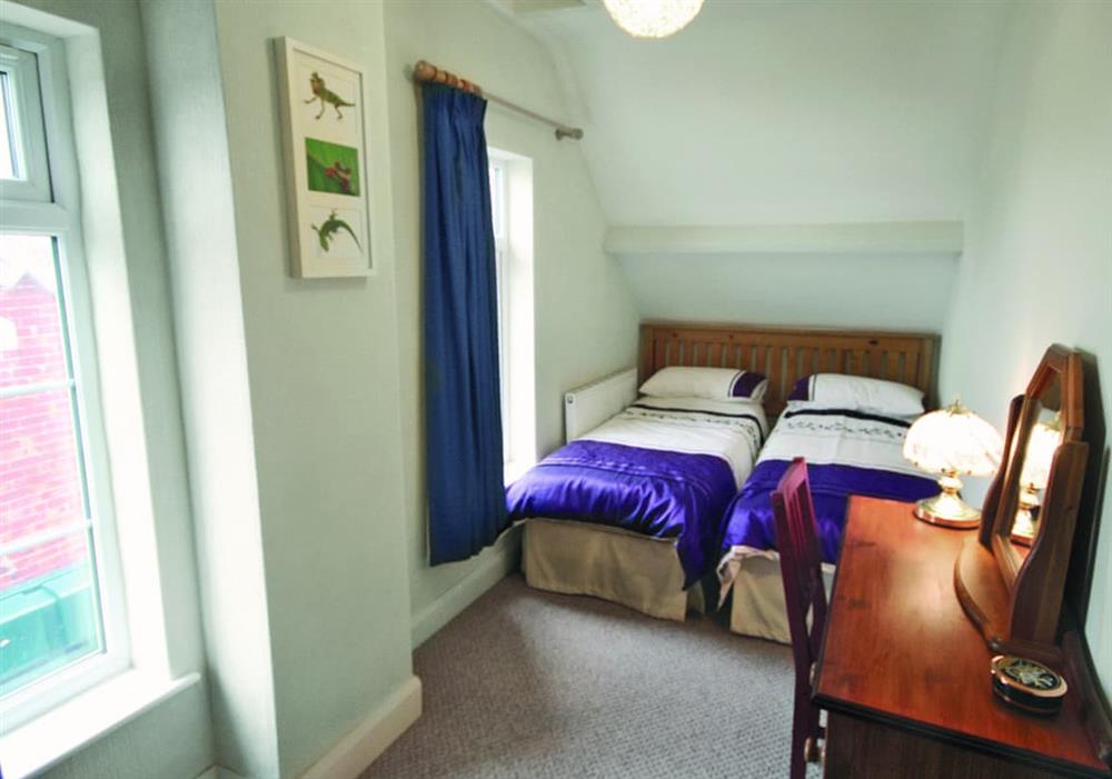 Twin bedroom at Seaside Cottage in Chapel Point, near Chapel St Leonards, Lincolnshire