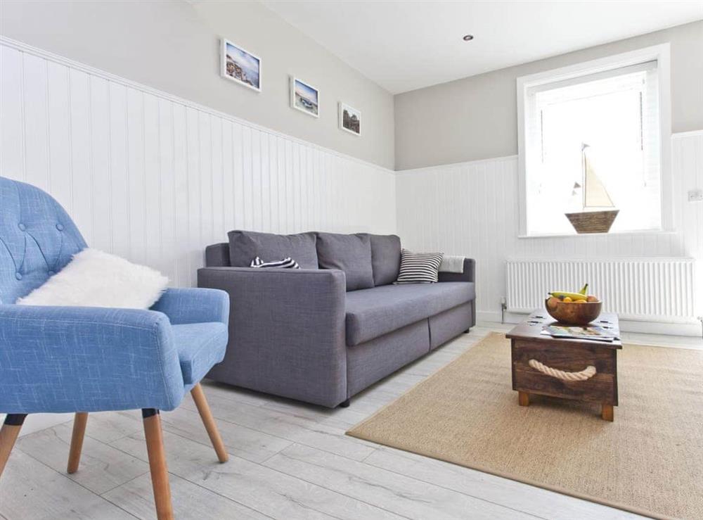 Open plan living space at Seaside Cottage in Southbourne, near Christchurch, Dorset