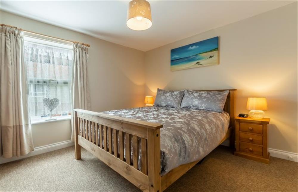 First Floor: Master bedroom at Seaside Cottage, Wells-next-the-Sea