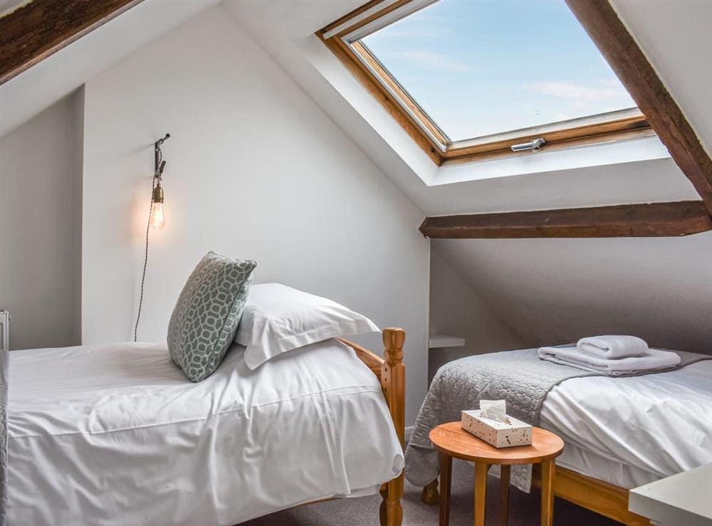 Twin bedroom at Seaside Cottage in Whitby, North Yorkshire