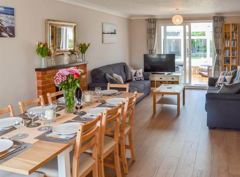 Living room/dining room at Seaside Hideaway in Mundesley, near Norfolk, England