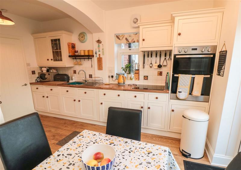 This is the kitchen at Seaside House, Cayton Bay near Cayton