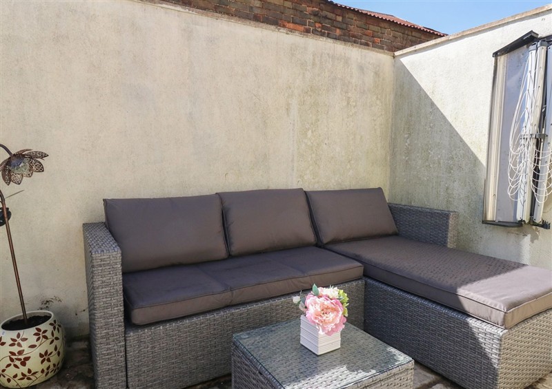 The patio at Seaside House, Weymouth