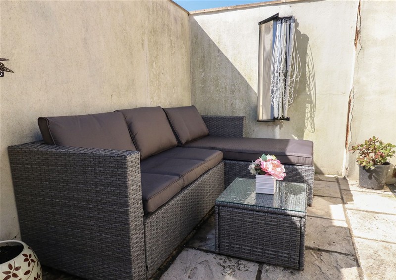 This is the patio at Seaside House, Weymouth