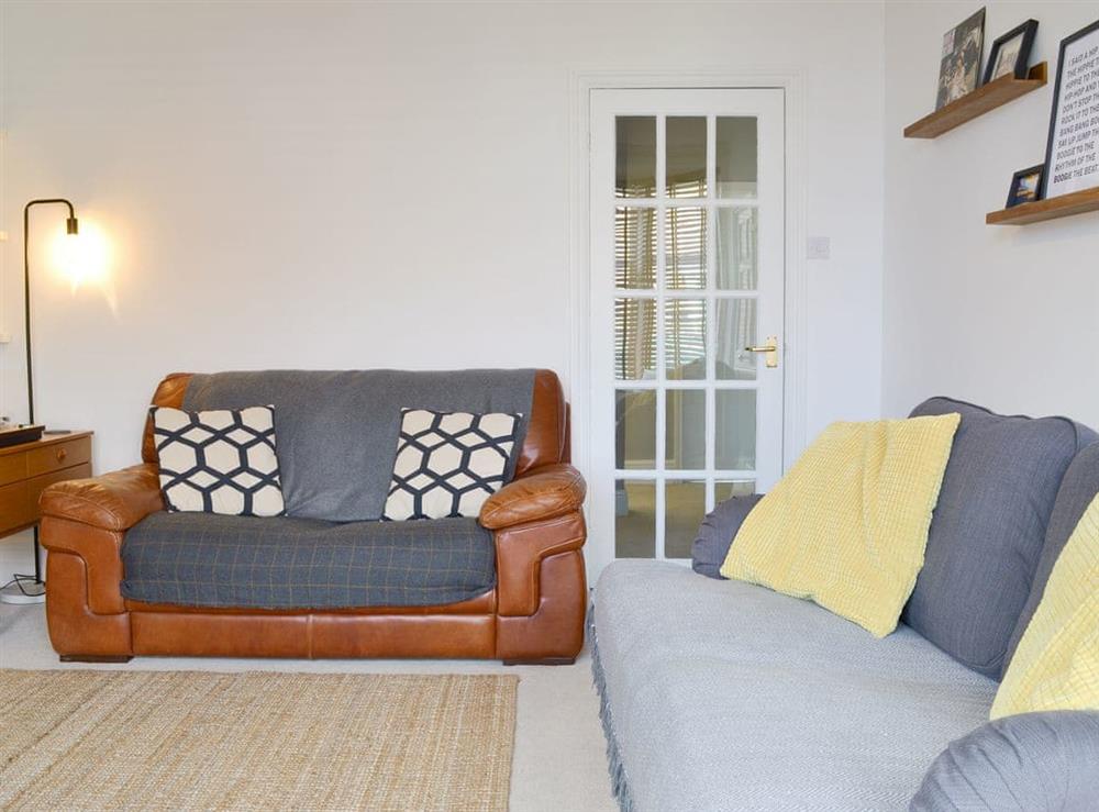 Stylish living room at Seaside Mews in Cromer, Norfolk