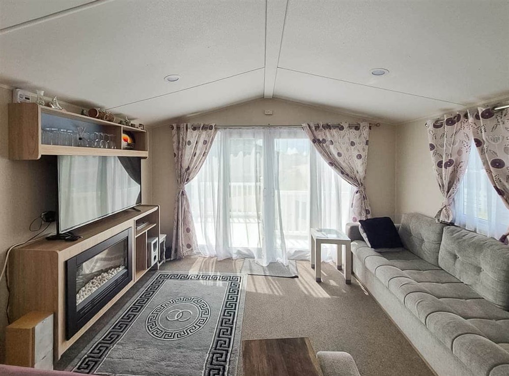 Open plan living space at Seaside Retreat in Hayling Island, Hampshire