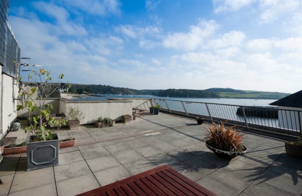 Decking at Seaspray in St Mawes, Cornwall
