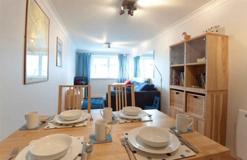 Dining Area at Seaspray in St Mawes, Cornwall