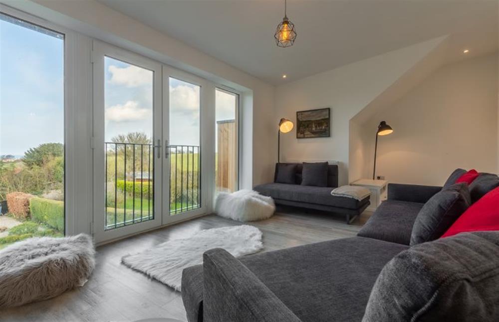 First floor: Stunning views to the sea at Seastiles, Salthouse near Holt