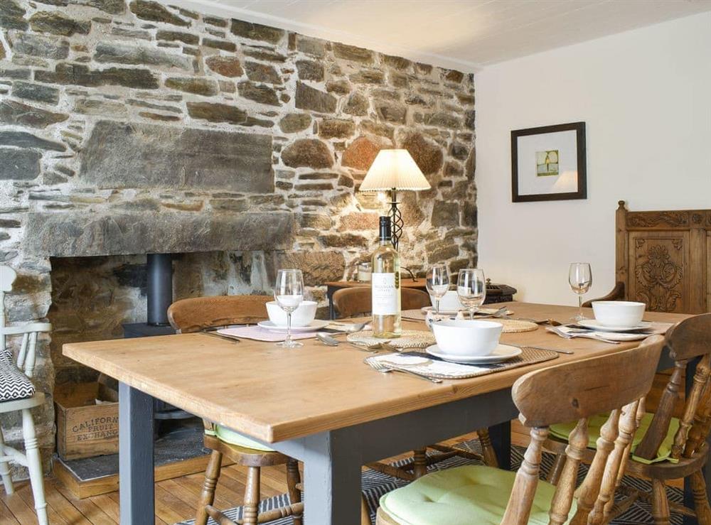 Characterful dining room at Seaton Cottage in Collieston, near Ellon, Aberdeenshire