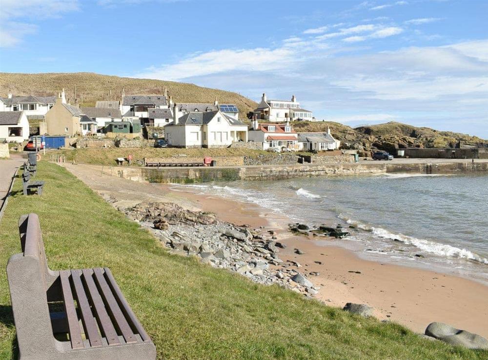 Lovely harbour and village at Seaton Cottage in Collieston, near Ellon, Aberdeenshire