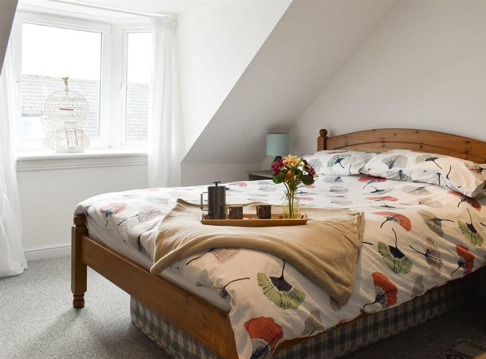 Peaceful double bedroom at Seaton Cottage in Collieston, near Ellon, Aberdeenshire