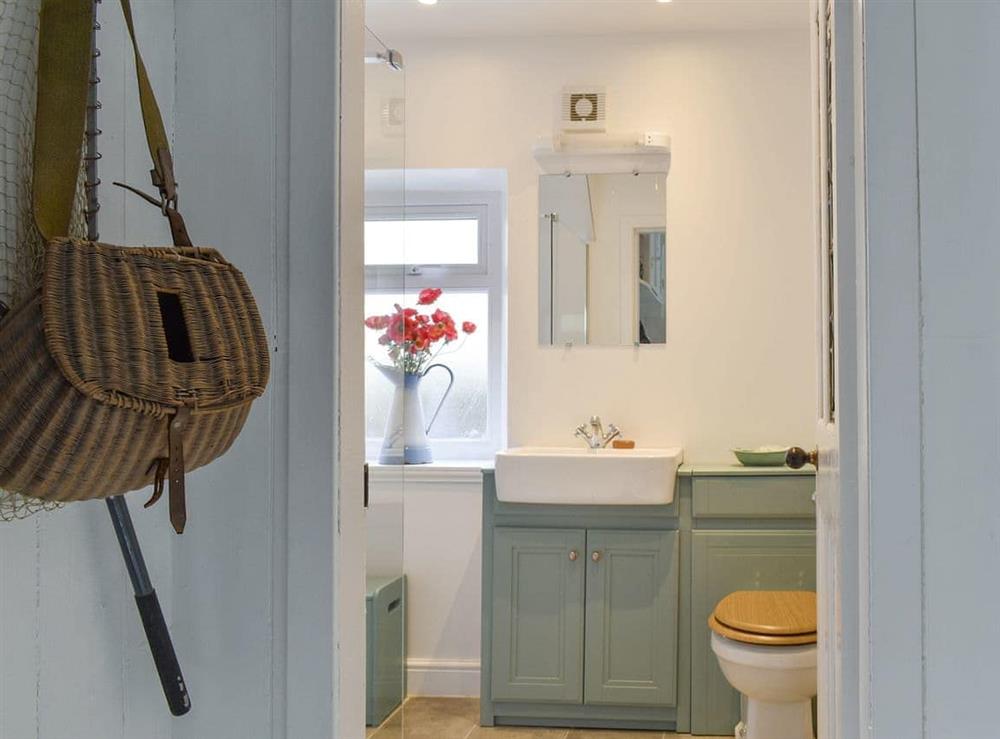 Shower room at Seaton Cottage in Collieston, near Ellon, Aberdeenshire