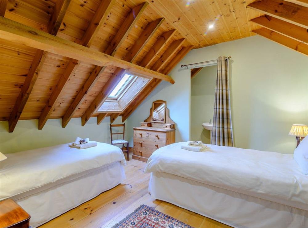 Twin bedroom at Seaton Court in Staithes, North Yorkshire