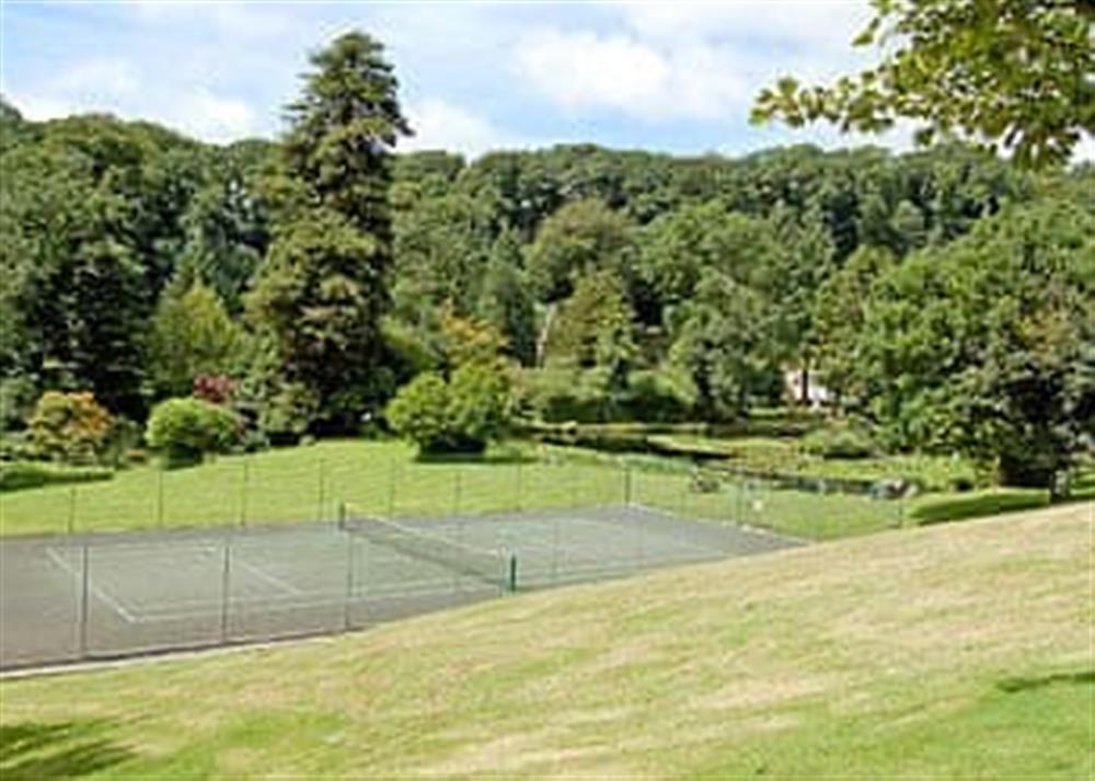 Tennis court at Seaton in Liskeard, Cornwall