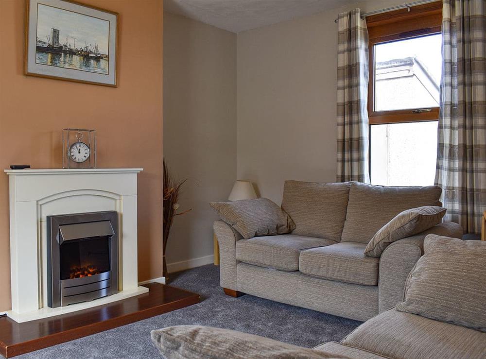 Living room at Seatown in Buckie, Highlands, Banffshire