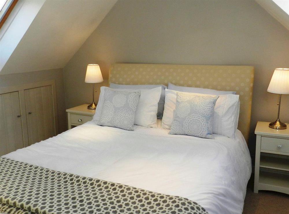 Double bedroom at Seaview in Corrie, Isle of Arran, Scotland