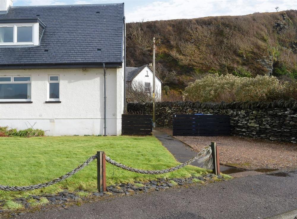 Private parking for 2 cars at Seaview Cottage in Ellenabeich, near Oban, Argyll