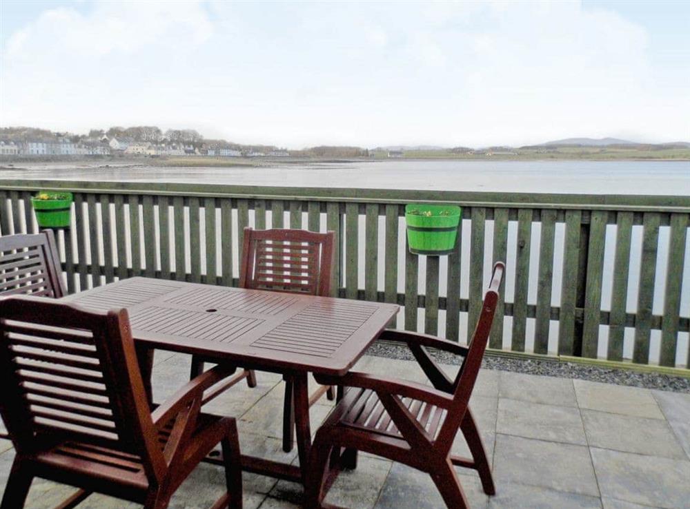 Balcony at Seaview Cottage in Garlieston, Dumfries and Galloway