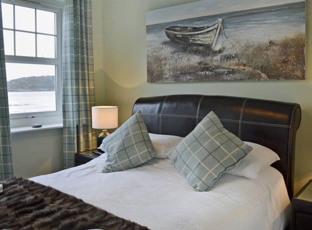 Beautifully decorated double bedroom at Seaview Cottage in Garlieston, Dumfries and Galloway