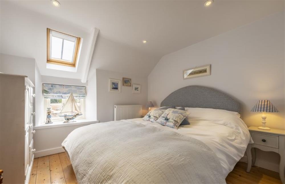 Bedroom two with king-size bed at Seaview Cottage, Old Hunstanton