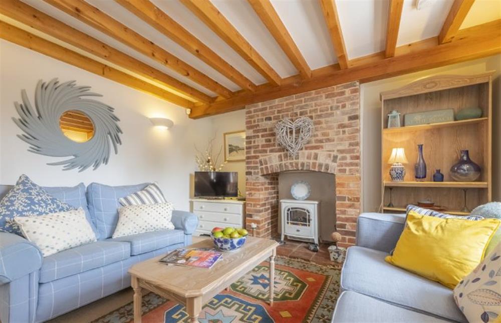Sitting room with widescreen Smart television at Seaview Cottage, Old Hunstanton