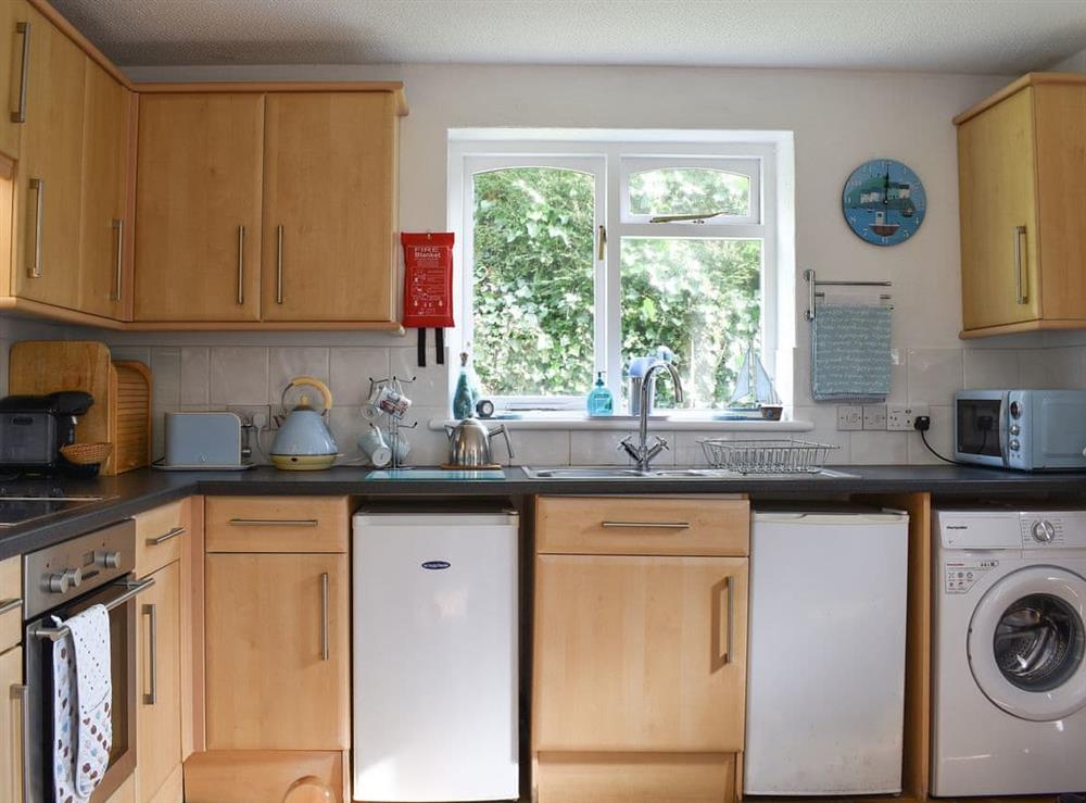 Kitchen at Seaview cottage in Talland Bay, near West Looe, Cornwall