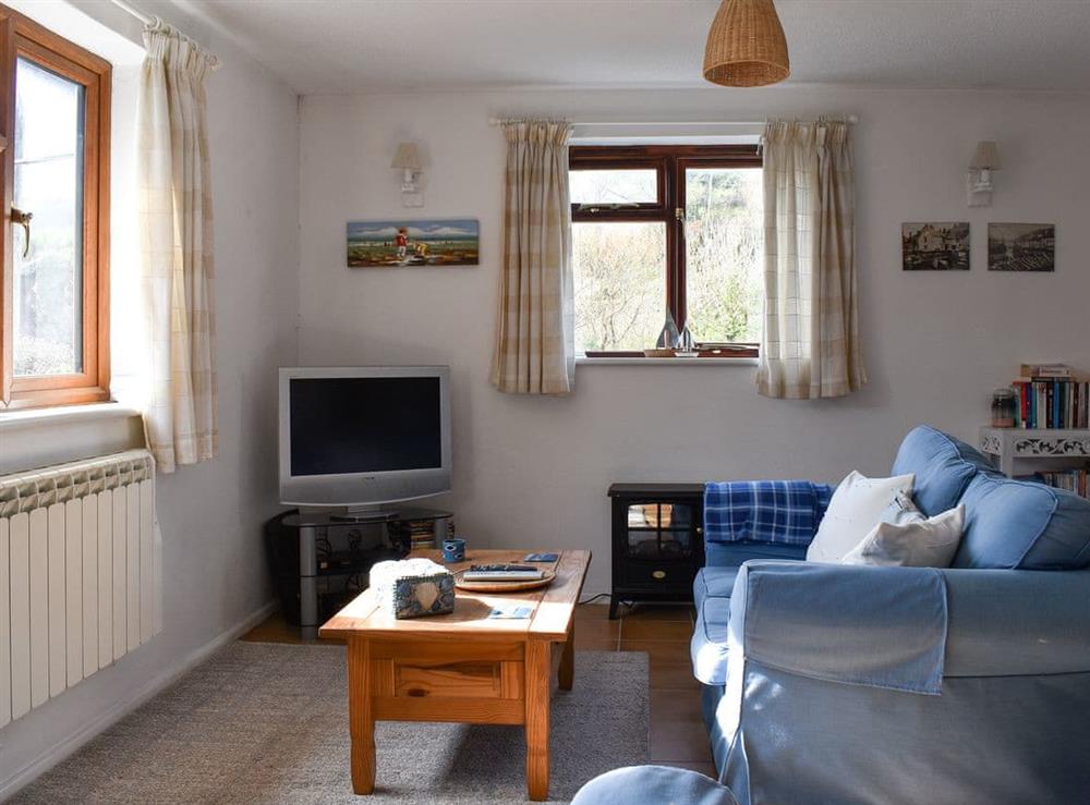 Living room at Seaview cottage in Talland Bay, near West Looe, Cornwall