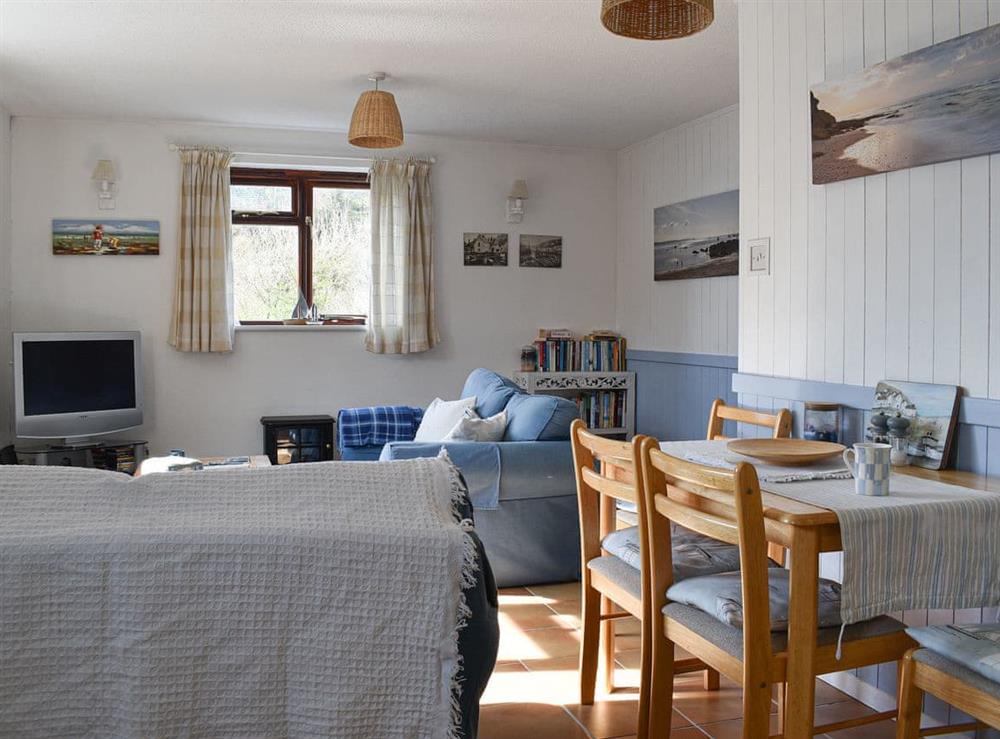 Open plan living space (photo 2) at Seaview cottage in Talland Bay, near West Looe, Cornwall
