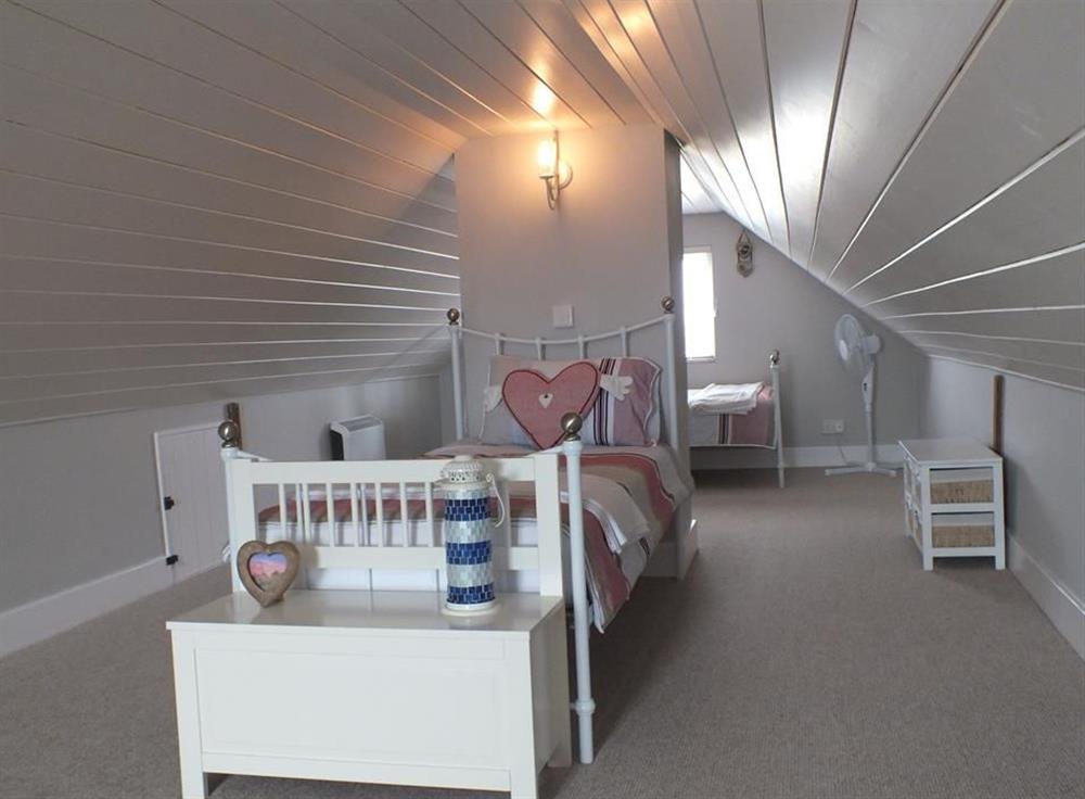 Twin bedroom at Seaview, Dungeness, Kent