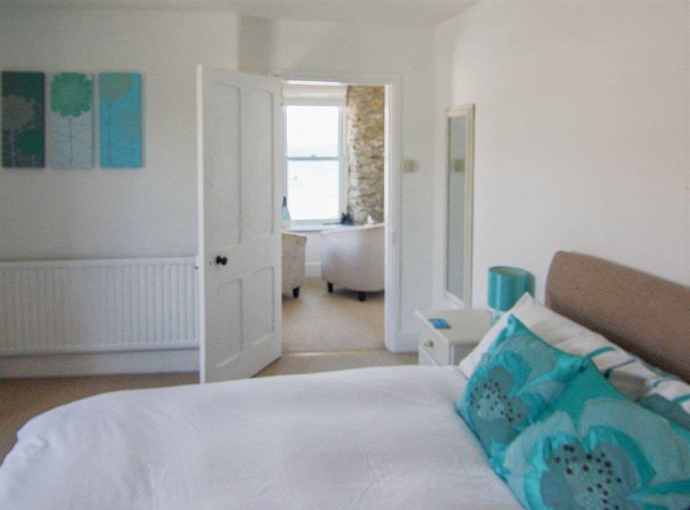 Comfortable double bedroom at Seaview in Gorran Haven, Cornwall., Great Britain