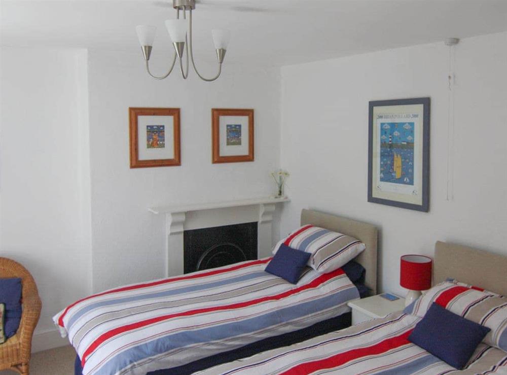 Cosy twin bedroom at Seaview in Gorran Haven, Cornwall., Great Britain
