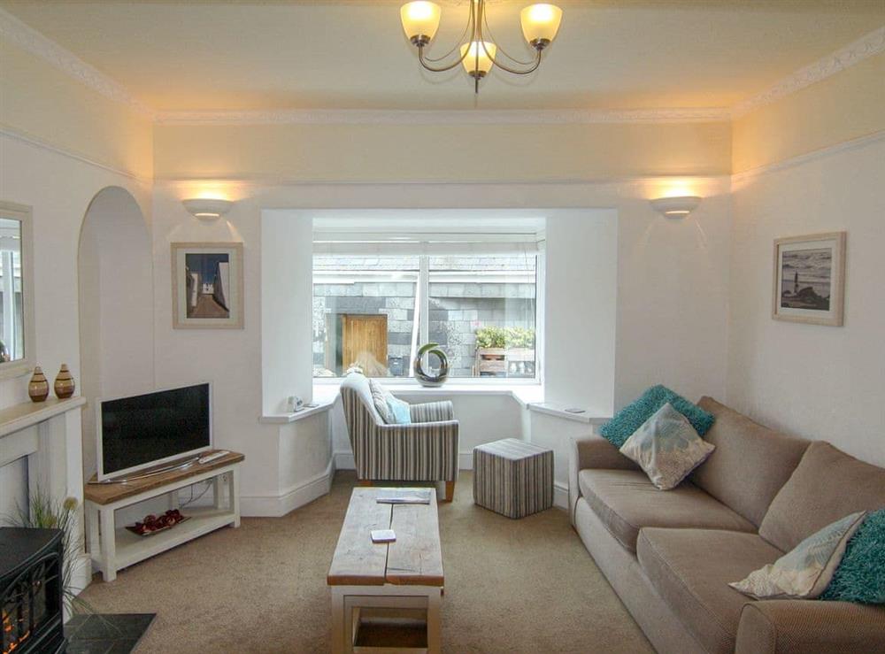 Spacious living room at Seaview in Gorran Haven, Cornwall., Great Britain