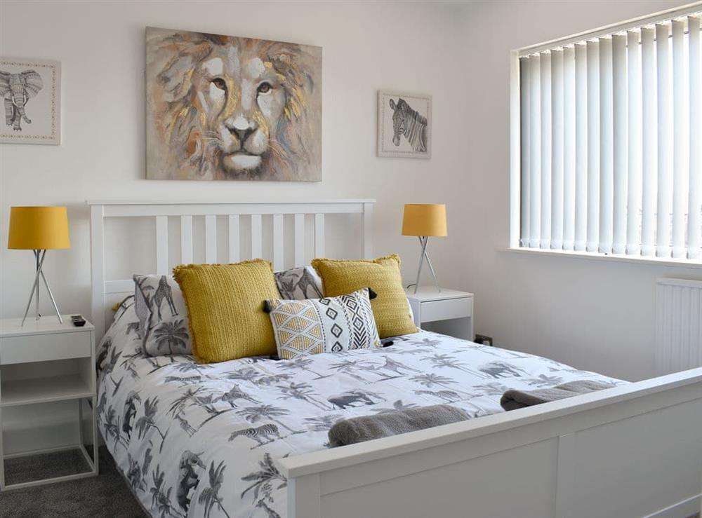Double bedroom at Seaview House in Thornton-Cleveleys, near Blackpool, Lancashire