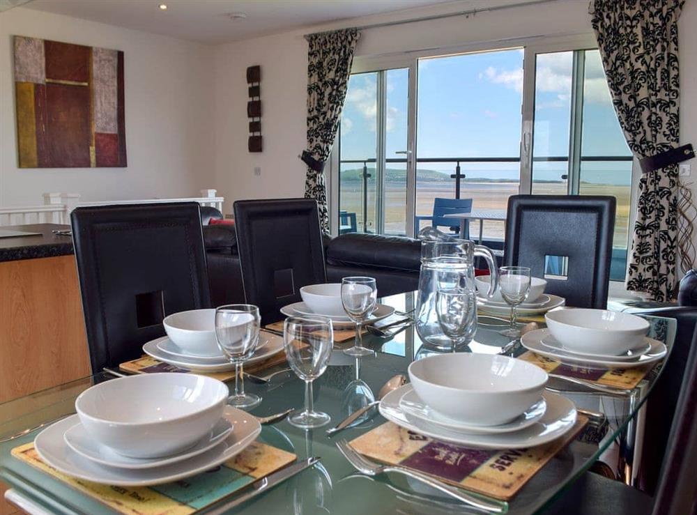 Dining area at Seaview in Llanelli, Dyfed
