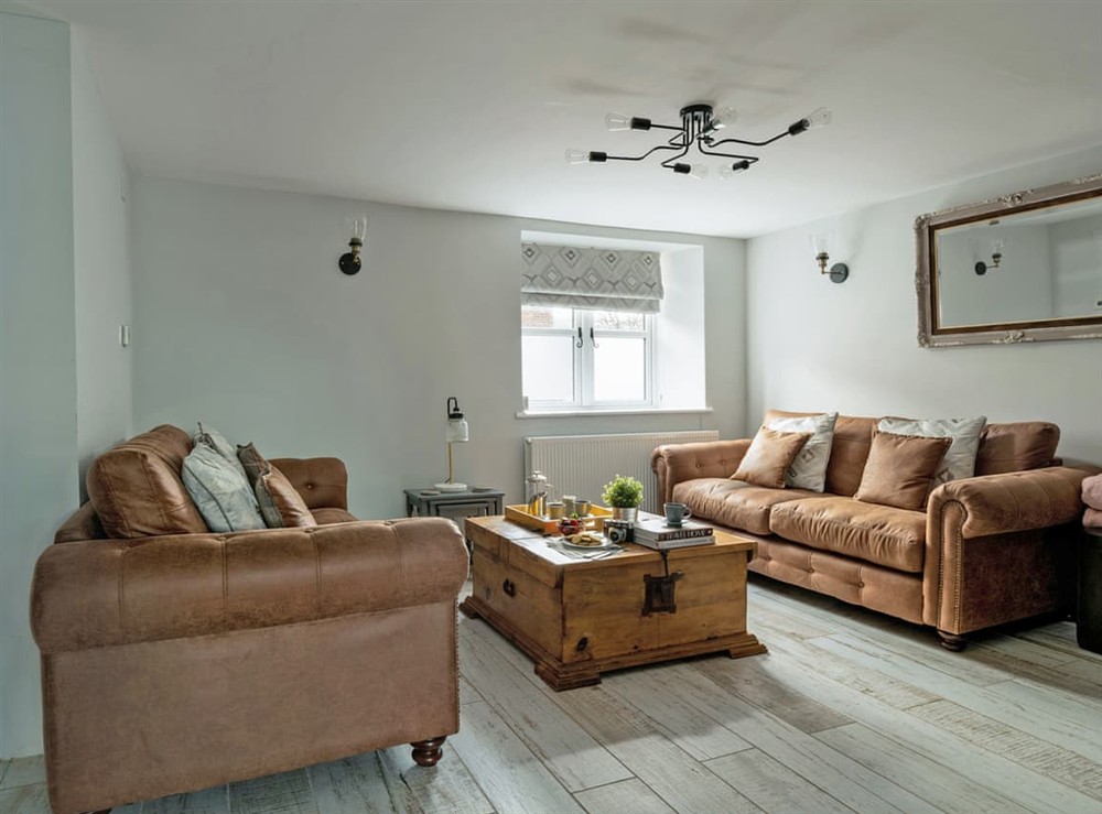 Living room at Seaview Lodge in Caerwys, Clwyd