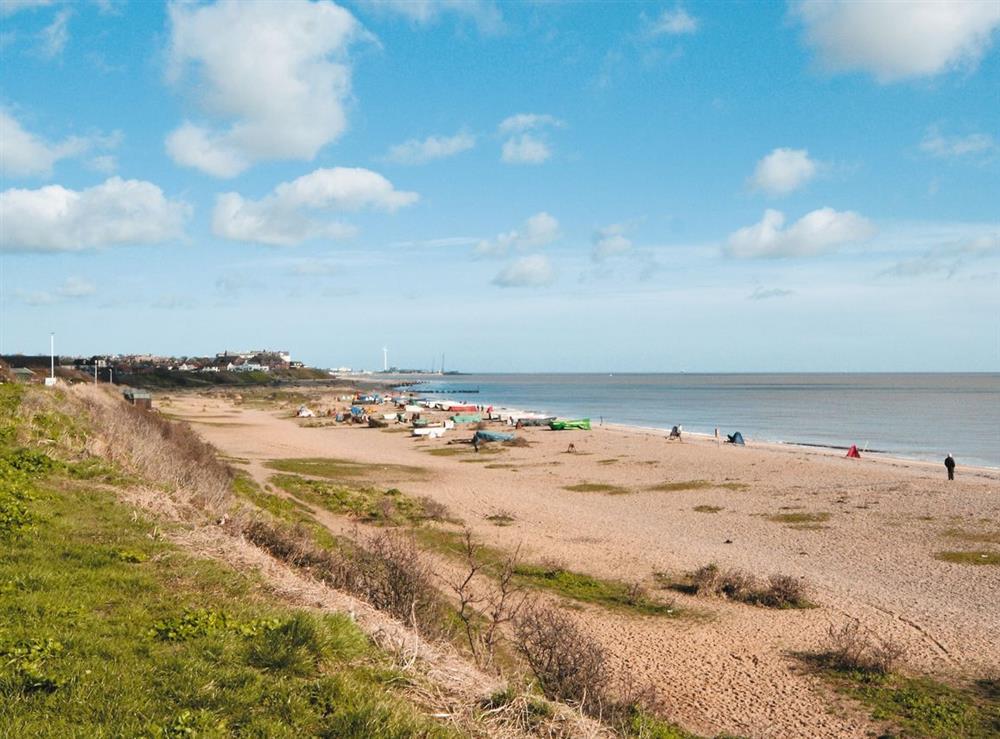 Pakefield beach at Seaview in Lowestoft, Suffolk