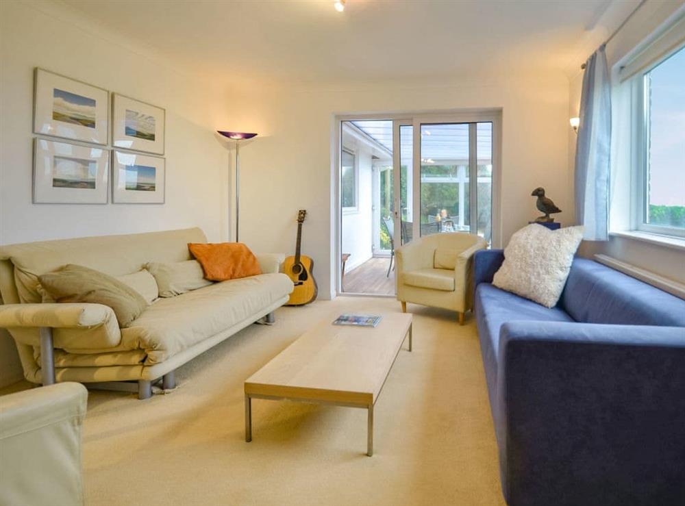 The living room at Seaview in Rustington, West Sussex
