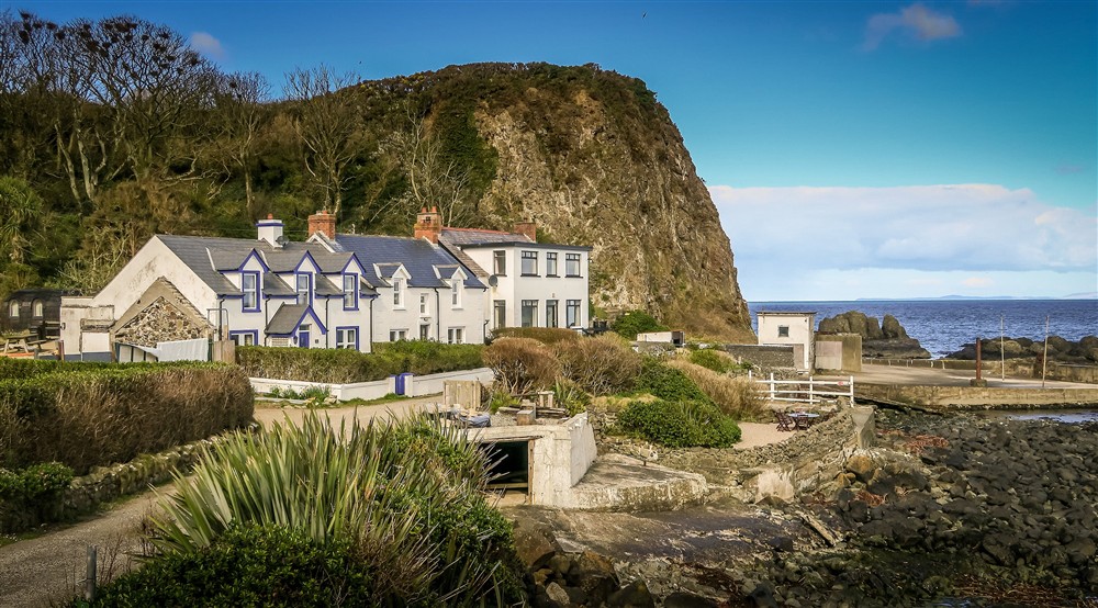 The exterior of Portbraddan Cottage, County Antrim at Seaview in Swanage, Dorset