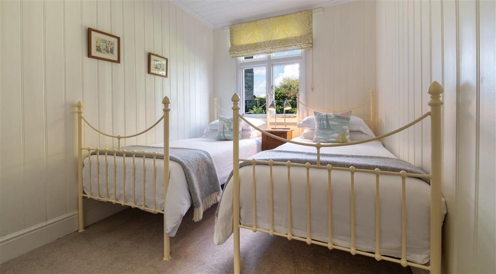 The second twin bedroom at Seaview in Swanage, Dorset