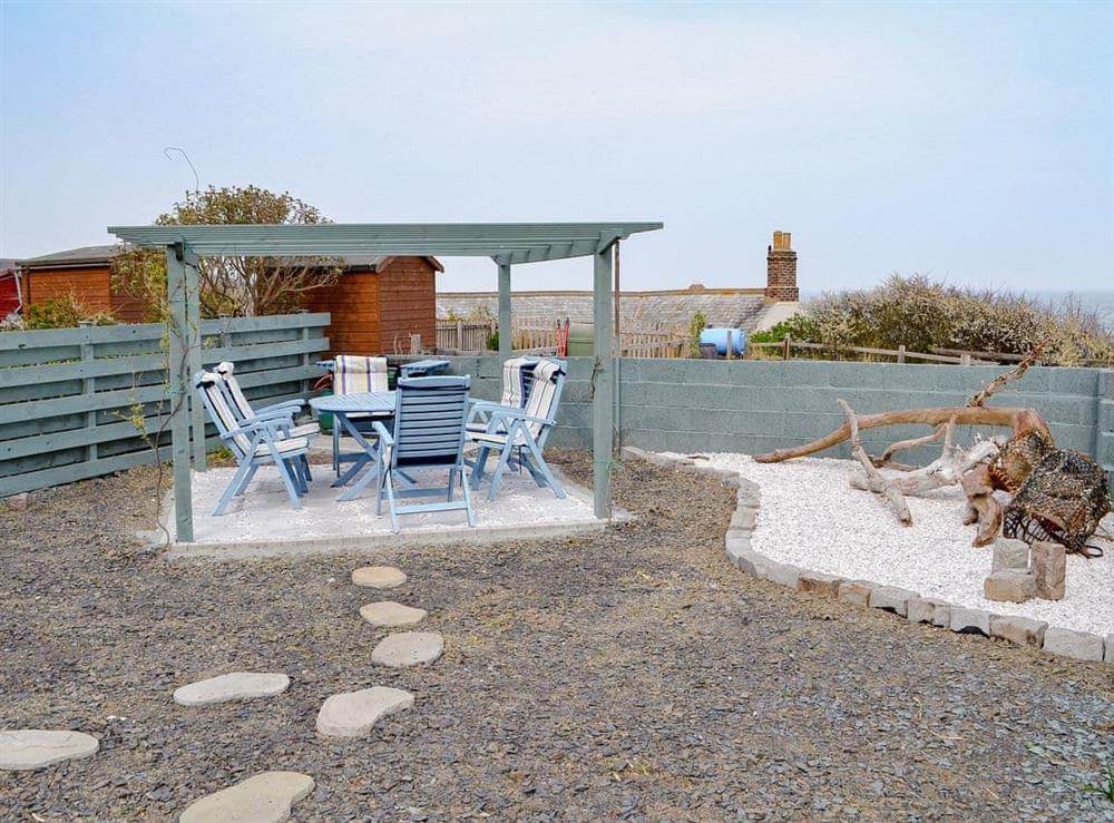 Large sitting out area at Seaview Terrace in St Abbs, near Eyemouth, Berwickshire